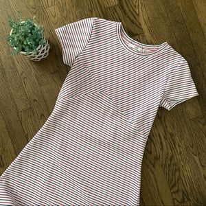 MNG XS striped short sleeve dress